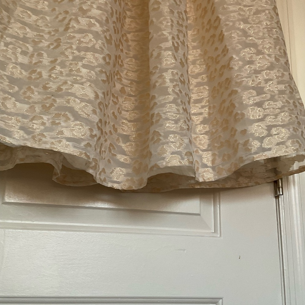 Anthropologie Cream Jacquard Maxi Skirt - Picture 7 of 9